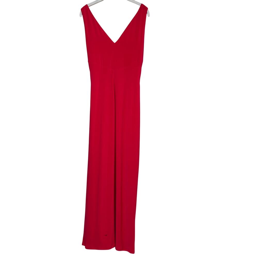 Lauren Ralph Lauren Evening Coral Bodycon Jersey Dress Gown Size 6 - Picture 6 of 9
